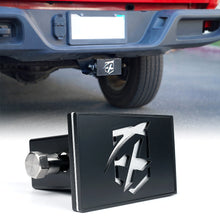 Load image into Gallery viewer, Xprite Aluminum Trailer Hitch Cover for 2" Receivers - U.S. Flag / Paw Print / X Logo - X Logo Alternate Image