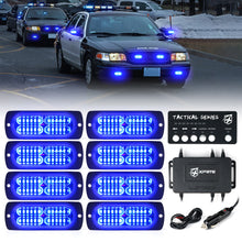 Load image into Gallery viewer, Xprite Tactical 24 Series LED Marker Strobe Lights (Set of 8) Red-Blue/White-Amber/Amber/Mixed Alternate Image