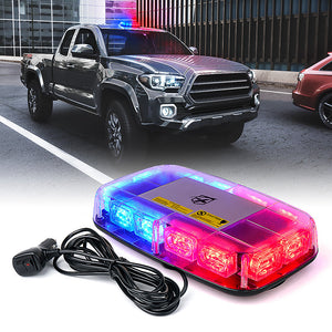 Xprite Blaze Series Mini LED Rooftop Strobe Light Bar with Magnetic Base 36W - Multiple Light Color Option