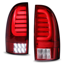 Load image into Gallery viewer, Winjet LED Tail Lights for Toyota Tacoma (2005-2015) with or without Sequential Turn Signal - Chrome with Red Lens Alternate Image