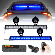 Load image into Gallery viewer, Xprite Contract G2 Series 17" Dual LED Directional Traffic Advisor Light Bars - Multiple Light Color Options - Blue Alternate Image