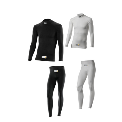 OMP Tecnica EVO Top / Pants Fireproof Underwear [FIA 8856-2018] Black or White