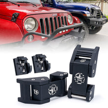 Load image into Gallery viewer, Xprite Black Aluminum Hood Latch Kit Jeep Wrangler JK (07-18) Wrangler JL (18-24) Gladiator JT (20-24) Alternate Image