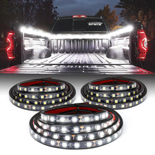 Load image into Gallery viewer, Xprite Spire 3 Series White LED Truck Bed Light Strips - 3 x 60" LED strips - Default Title Alternate Image