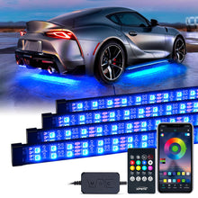 Load image into Gallery viewer, Xprite Dual Row RGB LED Underbody Glow Kit [Rivalry Series] w/ Remote Control and Bluetooth - Default Title Alternate Image