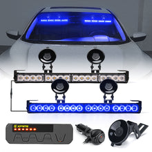Load image into Gallery viewer, Xprite Contract G1 Series Dual LED Traffic Advisor Strobe Lights - Multiple Light Color Options - Blue Alternate Image