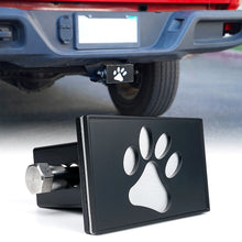 Load image into Gallery viewer, Xprite Aluminum Trailer Hitch Cover for 2" Receivers - U.S. Flag / Paw Print / X Logo - Paw Print Alternate Image