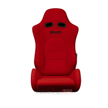 Load image into Gallery viewer, BRAUM ADVAN Sport Seats (Reclinable) Red Jacquard / Black Stitching or Black Jacquard / Black Alcantara - Red Jacquard / Black Stitching Alternate Image