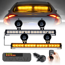 Load image into Gallery viewer, Xprite Contract G2 Series 17" Dual LED Directional Traffic Advisor Light Bars - Multiple Light Color Options - Amber Alternate Image
