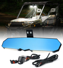 Load image into Gallery viewer, Xprite 13" UTV Center View Mirror w/ LED Lights &amp; Rocker Switch - Valiant Series - Default Title Alternate Image