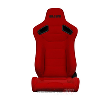 Load image into Gallery viewer, BRAUM Elite Sport Seats (Reclining - Red Cloth w/ Black Stitching) BRR1-RFBS Alternate Image