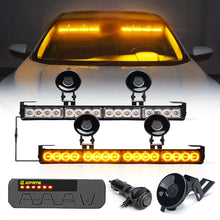 Load image into Gallery viewer, Xprite Contract G1 Series Dual LED Traffic Advisor Strobe Lights - Multiple Light Color Options - Amber Alternate Image