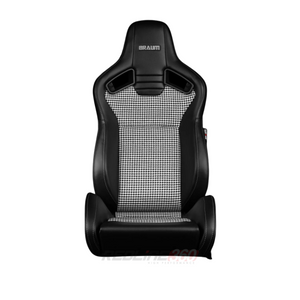 BRAUM Elite V2 Sport Seats (Reclinable - Black Leatherette & Houndstooth Cloth) BRR1-BHGS2