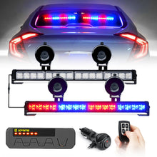 Load image into Gallery viewer, Xprite Contract G2 Series 17" Dual LED Directional Traffic Advisor Light Bars - Multiple Light Color Options - Red-Blue Alternate Image