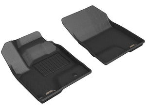 3D MAXpider Floor Mats Mitsubishi Outlander PHEV (22-24) All-Weather Kagu Series Black - Front / Second / Third Row