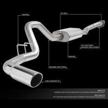 Load image into Gallery viewer, DNA Exhaust for Chevy Silverado &amp; GMC Sierra 1500 (1999-2007) 2500 (1999-2000) Catback with 4" Round Diagonal Cut Rolled Tip - Default Title Alternate Image
