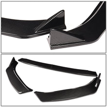 Load image into Gallery viewer, DNA Front Bumper Lip for Mazda 6 (2019-2021) 3-Piece with Vertical Stabilizers and Matte Black or Carbon Fiber Finish - Matte Black Alternate Image