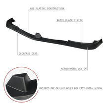 Load image into Gallery viewer, DNA Front Bumper Lip for Mercedes C180 C250 C300 C350 W204 (2012-2014) 3-Piece with Matte or Gloss Black Finish Alternate Image