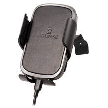 Load image into Gallery viewer, Course Motorsports Phone Mount for Tesla Model 3 (18-23) &amp; Model Y (20-25) Cradle / Magnetic / Magsafe Wireless Charging - Left / Cradle Head - Charging Auto Closing (Black) Alternate Image