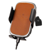 Load image into Gallery viewer, Course Motorsports Phone Mount for Tesla Model 3 (18-23) &amp; Model Y (20-25) Cradle / Magnetic / Magsafe Wireless Charging - Left / Cradle Head - Charging Auto Closing (Tan) Alternate Image