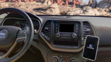 Load image into Gallery viewer, Course Motorsports Phone Mount for Jeep Cherokee (2014-2023) Cradle / Magnetic / MagSafe Wireless Charging Alternate Image