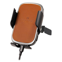 Load image into Gallery viewer, Course Motorsports Phone Mount for Honda Civic FC/FK (2016-2021) Cradle / Magnetic / Magsafe Wireless Charging - Right / Cradle Head - Charging Auto Closing (Tan) Alternate Image