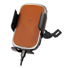 Load image into Gallery viewer, Course Motorsports Phone Mount for Nissan 350Z (2002-2009) Cradle / Magnetic / Magsafe Wireless Charging - Right / Cradle Head - Charging Auto Closing (Tan) Alternate Image