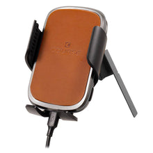 Load image into Gallery viewer, Course Motorsports Phone Mount for Ram TRX, RHO, Limited (19-26) Laramie Longhorn (20-26) Cradle / Magnetic / Magsafe Charging - Left / Cradle Head - Charging Auto Closing (Tan) Alternate Image