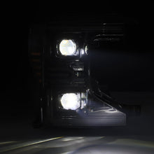 Load image into Gallery viewer, AlphaRex LED Projector Headlights for Ford F250 F350 F450 F550 Super Duty (2020-2022) Luxx Series with Sequential Signal - Alpha Black / Black / Chrome Alternate Image