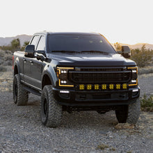 Load image into Gallery viewer, AlphaRex LED Projector Headlights for Ford F250 F350 F450 F550 Super Duty (2020-2022) Nova Series with Sequential Signal - Alpha Black / Black / Chrome Alternate Image