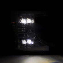 Load image into Gallery viewer, AlphaRex LED Projector Headlights for Ford F250 F350 F450 F550 Super Duty (2020-2022) Nova Series with Sequential Signal - Alpha Black / Black / Chrome Alternate Image