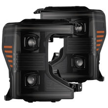 Load image into Gallery viewer, AlphaRex Projector Headlights for Ford F250 F350 F450 F550 Super Duty (2020-2022) Pro Series with Sequential Signal - Alpha Black / Black Alternate Image