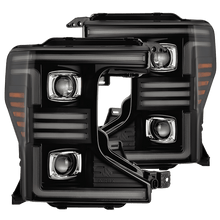 Load image into Gallery viewer, AlphaRex Projector Headlights for Ford F250 F350 F450 F550 Super Duty (2020-2022) Pro Series with Sequential Signal - Alpha Black / Black Alternate Image