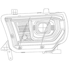 Load image into Gallery viewer, AlphaRex LED Projector Headlights Toyota Tacoma (07-13) [G2 Version LUXX Series - DRL Light Tube] Alpha-Black / Black / Chrome Alternate Image