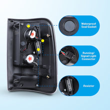 Load image into Gallery viewer, Winjet LED Tail Lights for Ford F150 (2004-2008) with or without Sequential Turn Signal Light - Matte Black / Chrome / Gloss Black Alternate Image