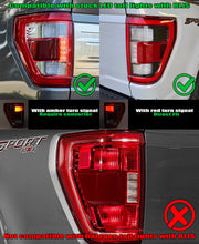 Load image into Gallery viewer, AlphaRex LED Tail Lights for Ford F150 / Raptor (2021-2023) Luxx Series with Sequential Turn Signal - Alpha-Black / Black / Black Red Alternate Image