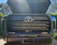 Load image into Gallery viewer, M&amp;R Automotive Dual 40" LED Light Bars for Toyota Tundra 3rd Gen (22-26) Behind Grille Alternate Image