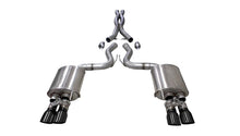 Load image into Gallery viewer, Corsa Exhaust Ford Mustang Coupe 5.0L S550 (18-23) Catback w/ Sport or Xtreme Mufflers - w/ Active Valve Exhaust / Xtreme / Black Alternate Image