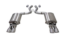 Load image into Gallery viewer, Corsa Exhaust Ford Mustang GT 5.0L S550 Convertible / Coupe (18-23) Axleback w/ Sport &amp; Touring Mufflers - W/ Active Valve Exhaust / Polished Alternate Image
