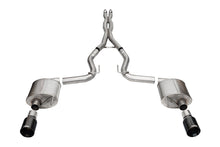 Load image into Gallery viewer, Corsa Exhaust Ford Mustang GT 5.0L S650 (24-25) Catback w/ Xtreme or Sport Mufflers - w/ Out Active Valve (Straight Cut) / Black / Sport Alternate Image