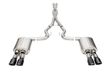 Load image into Gallery viewer, Corsa Exhaust Ford Mustang GT 5.0L S650 (24-25) Catback w/ Xtreme or Sport Mufflers - w/ Active Valve (Slash Cut) / Black / Xtreme Alternate Image