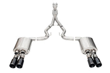 Load image into Gallery viewer, Corsa Exhaust Ford Mustang GT 5.0L S650 (24-25) Catback w/ Xtreme or Sport Mufflers - w/ Active Valve (Straight Cut) / Black / Xtreme Alternate Image