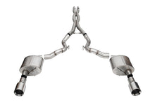 Load image into Gallery viewer, Corsa Exhaust Ford Mustang GT 5.0L Convertible S650 (24-25) Catback w/ Xtreme Mufflers - Straight Cut (Flat Tips) / Polished Alternate Image
