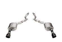 Load image into Gallery viewer, Corsa Exhaust Ford Mustang GT 5.0L S650 Convertible (2024) Axleback w/ Sport Mufflers - Pro-Series (Slash) / Black Alternate Image