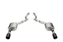 Load image into Gallery viewer, Corsa Exhaust Ford Mustang GT 5.0L S650 Convertible (2024) Axleback w/ Sport Mufflers - Straight Cut (Flat) / Black Alternate Image