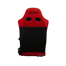 Load image into Gallery viewer, BRAUM ADVAN Sport Seats (Reclinable) Red Jacquard / Black Stitching or Black Jacquard / Black Alcantara - Red Jacquard / Black Stitching Alternate Image