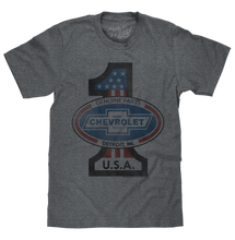 Load image into Gallery viewer, Tee Luv Chevy #1 Vintage T-Shirt - Gray (S-3XL) Alternate Image