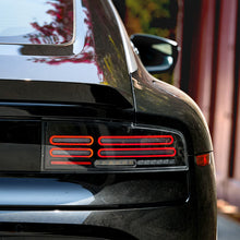 Load image into Gallery viewer, AlphaRex LED Tail Lights for Nissan Z (2023-2026) Quad Loop Style Prismatic Nova Series with Sequential Signal - Black or Alpha Black Alternate Image