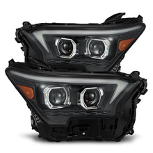 Load image into Gallery viewer, AlphaRex LED Projector Headlights for Toyota Tacoma (2024-2026) OG Style Luxx Series with Sequential Signal - Alpha Black / Black Alternate Image