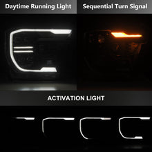 Load image into Gallery viewer, AlphaRex LED Projector Headlights for Ford Ranger / Ranger Raptor (2024-2026) Luxx or Nova Series with DRL &amp; Sequential Signal - Alpha Black / Black Alternate Image